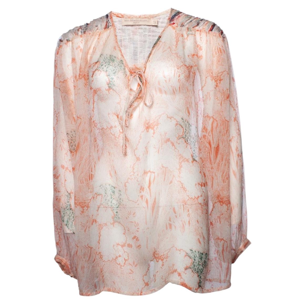 Mes Demoiselles, blusa con estampado floral en venta