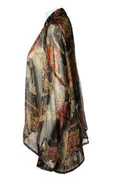 Mes Demoiselles, camicetta Moroki in lurex stampata a fiori