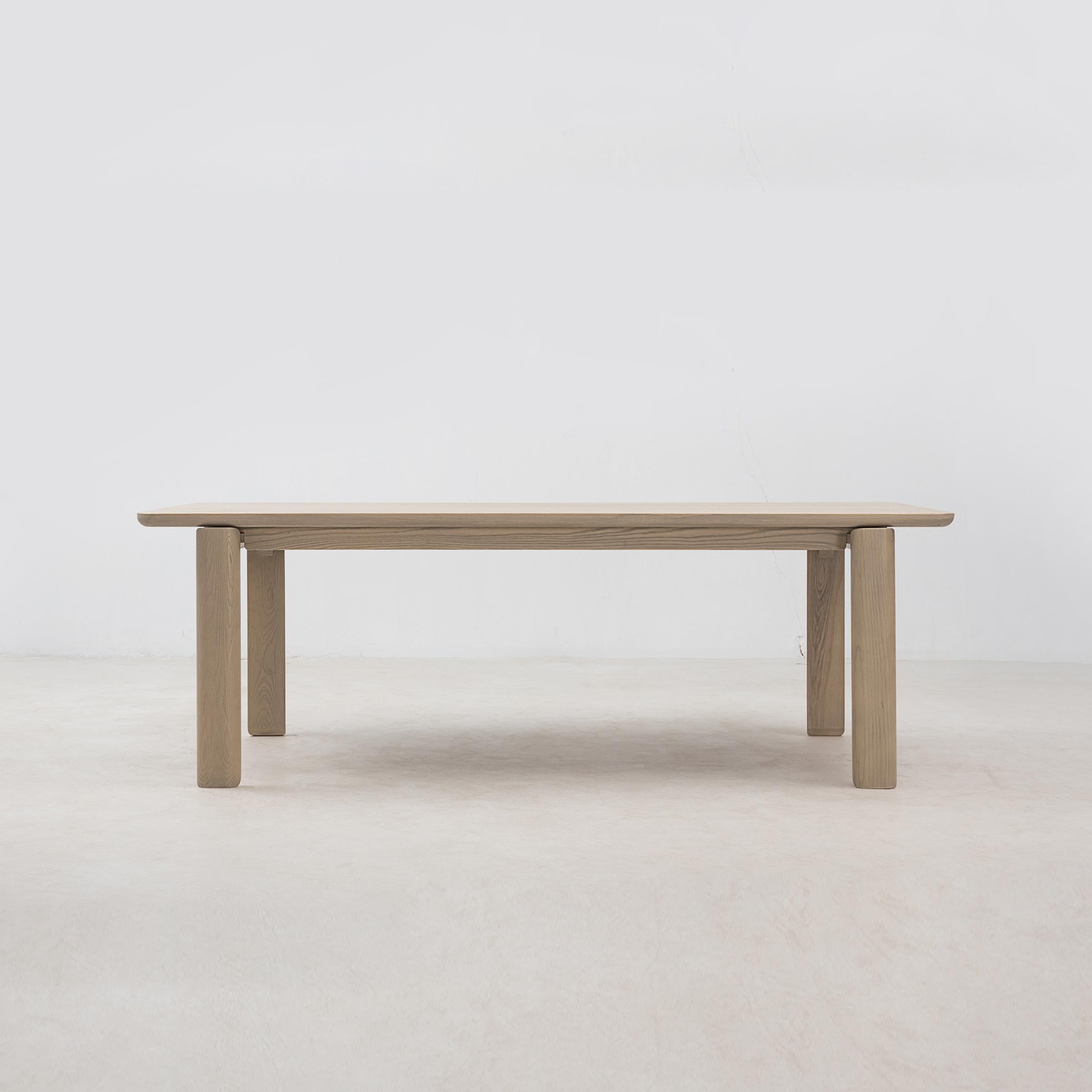 Handcrafted with FSC Certified American White Ash, the Mesa Dining Table's gentle curves and minimal form are an elegant centerpiece for your meals and gatherings. The table top floats gently off each leg for truly timeless appeal.

The Mesa