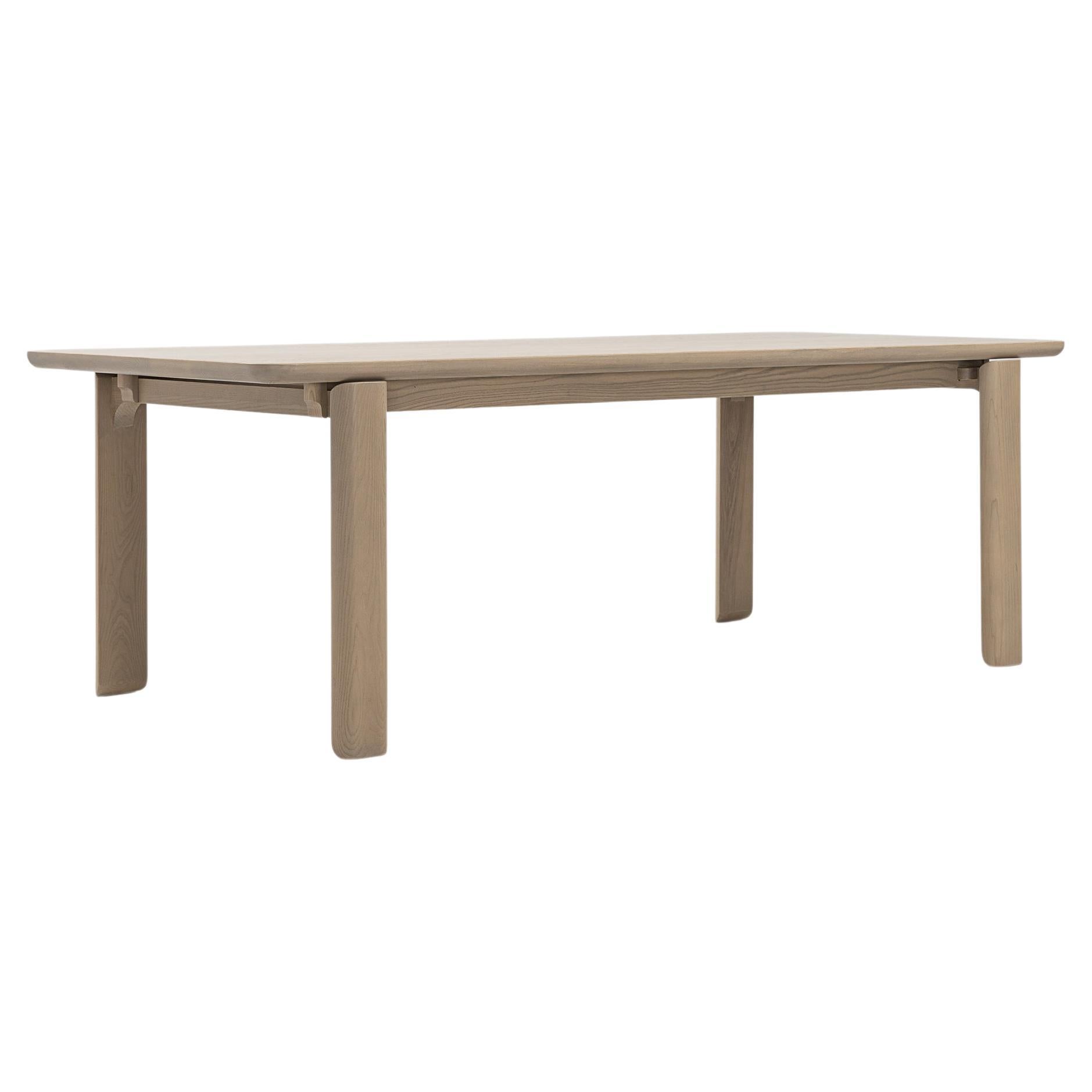 Mesa 92" Dining Table - solid FSC certified ash wood For Sale
