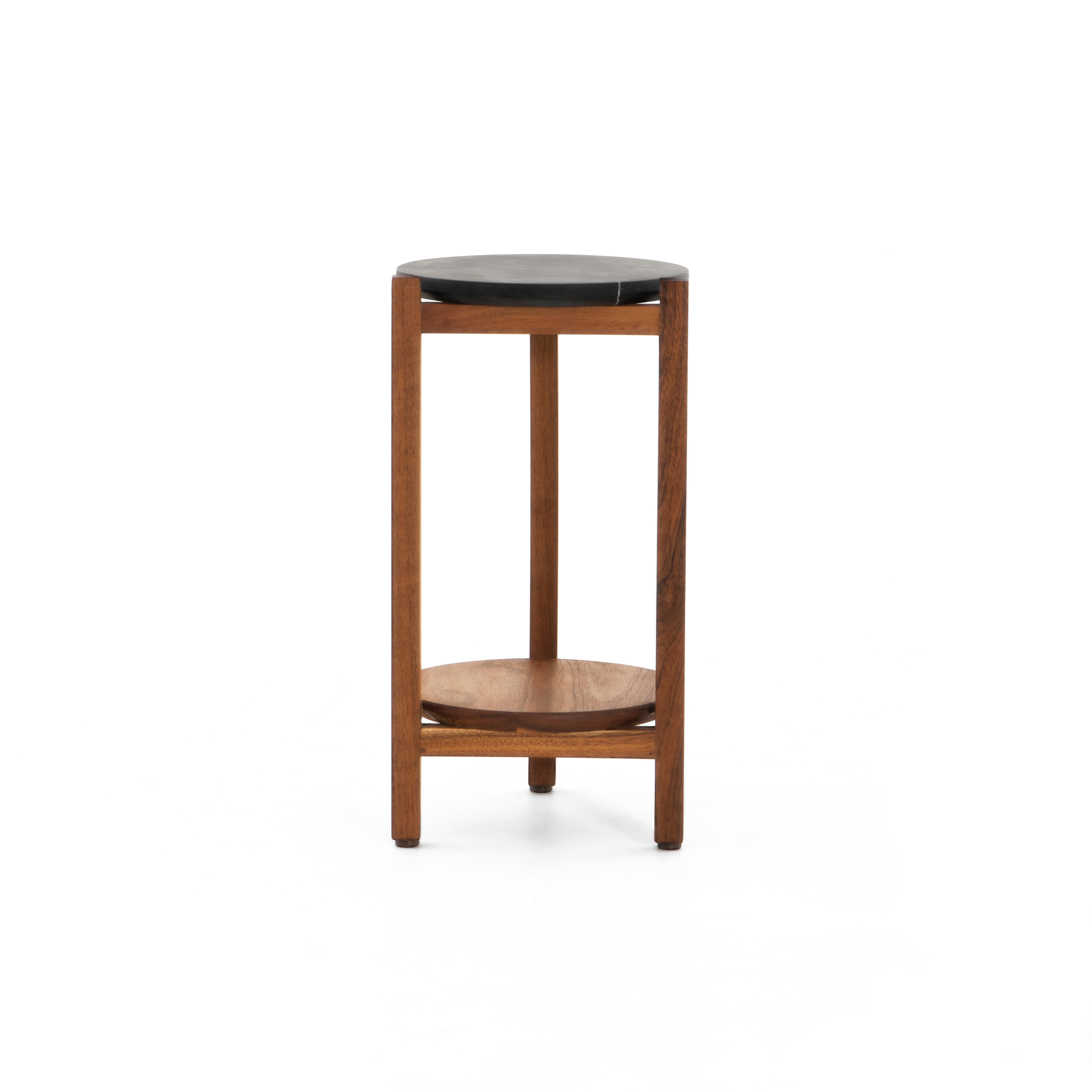 Modern Mesa Auxiliar B, Mexican Contemporary Side Table by Emiliano Molina for Cuchara For Sale