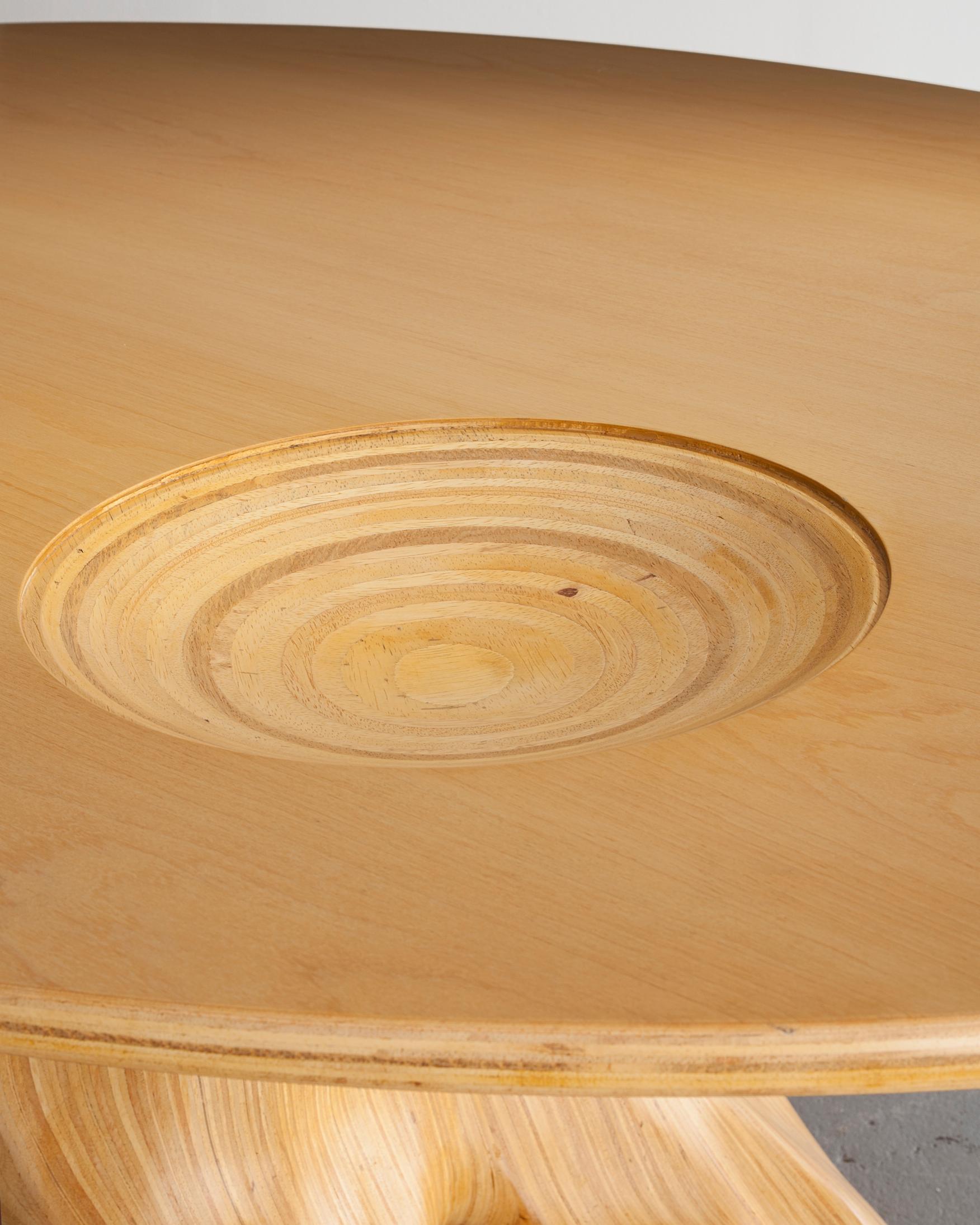 Mesa Baum Oval Table in Sumauma Wood by Julia Krantz, 2005 In Good Condition In New York, NY