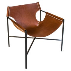 Mesa Club Chair in Tobacco Leather