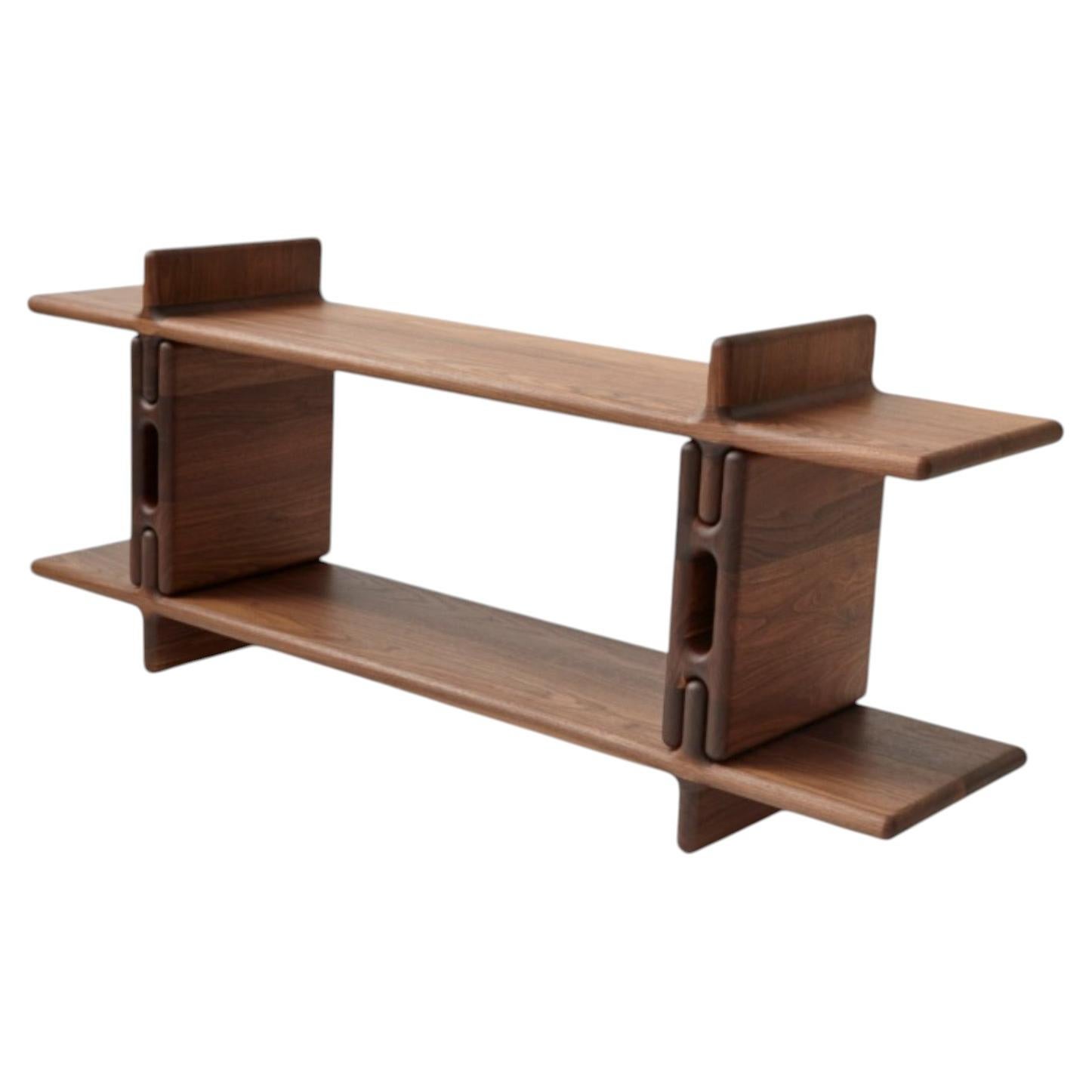 Mesa Console Table in Oiled & Waxed Walnut by Vonnegut Kraft