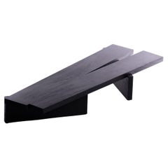 Table basse MESA, bois brut noir Monkey Pod