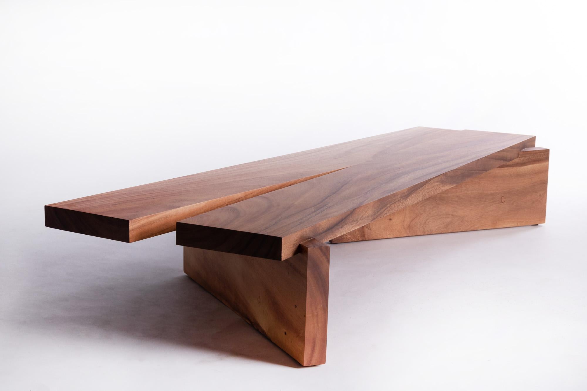 Mesa, Natural Acacia Wood Low Table In New Condition For Sale In Chiangmai, TH