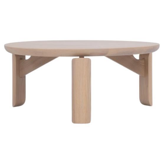 Table basse ronde Mesa 32" - bois de frêne massif certifié FSC
