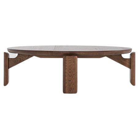 Table basse ronde Mesa 48" - bois de frêne massif certifié FSC