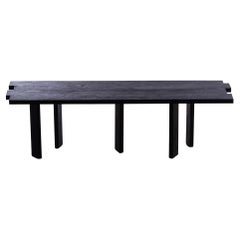 Mesa Table, Rough Black Acacia Wood