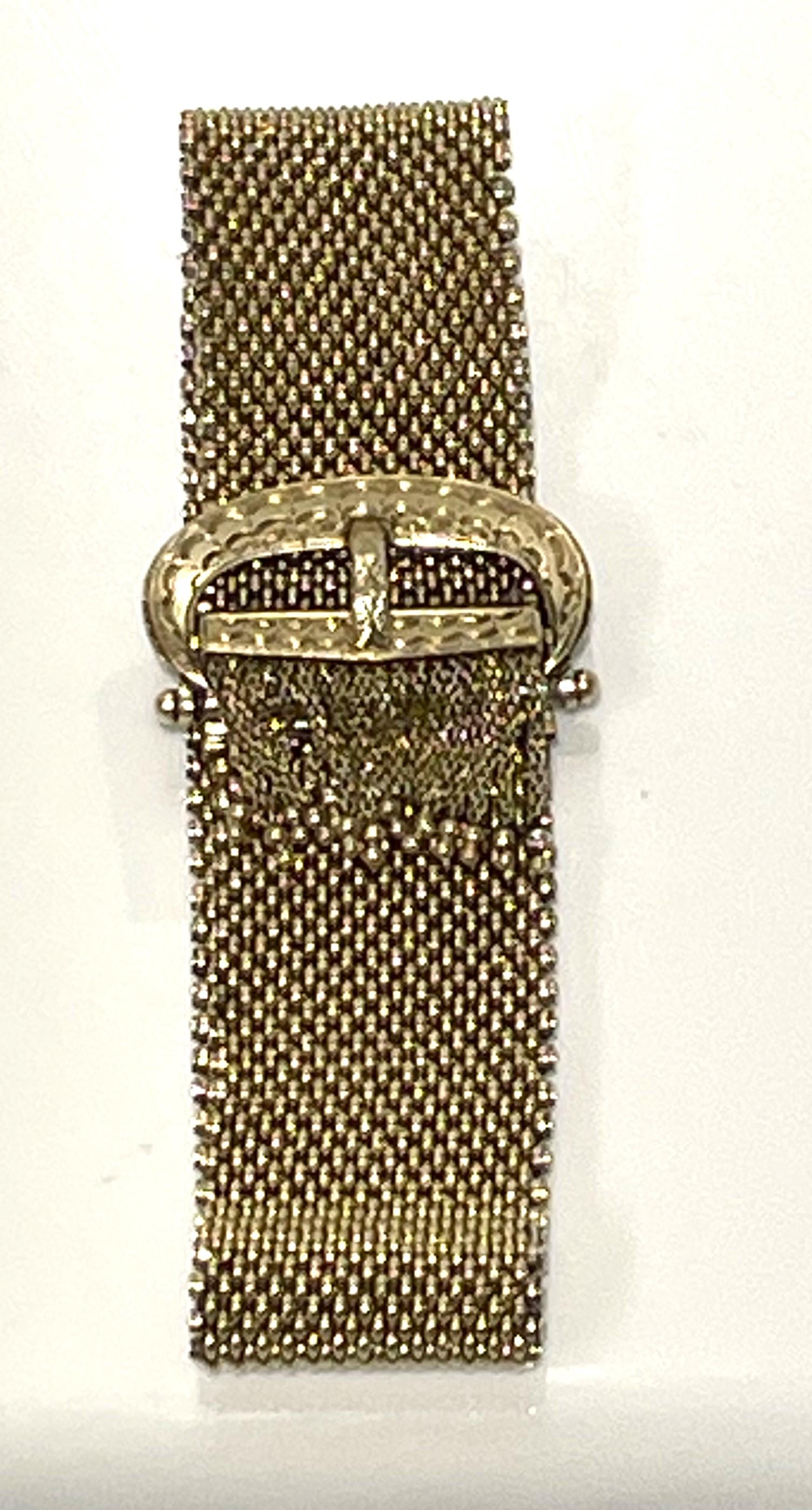 Bracciale regolabile con fibbia a rete 14KY In condizioni buone in vendita a Cincinnati, OH