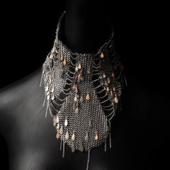 Mesh Fish Scale Collar Necklace by Ayaka Nishi