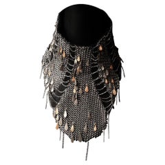 Mesh Fish Scale Collar Necklace by Ayaka Nishi