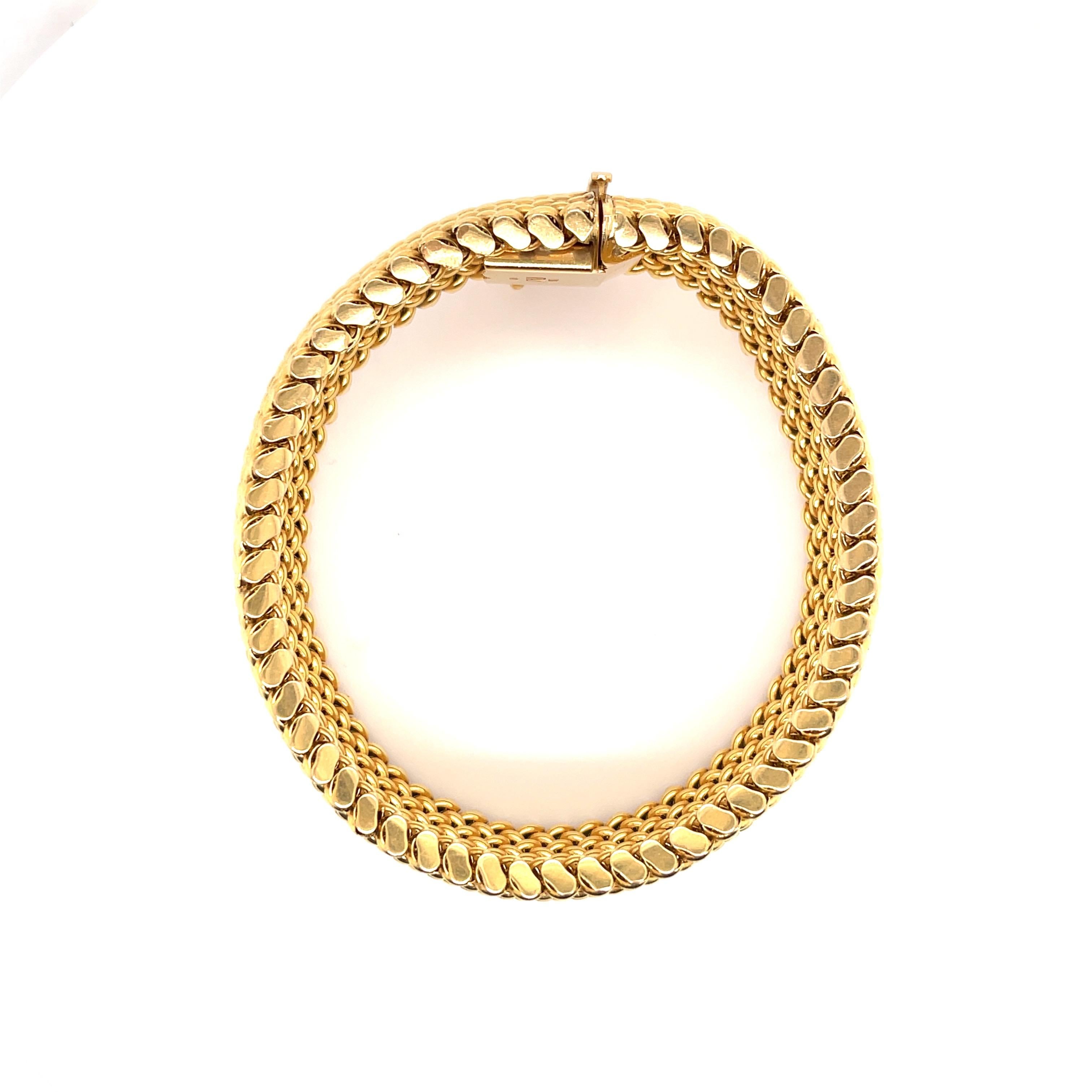 gold mesh bracelets