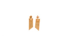 Mesh Drop Earrings in 18kt Rose Gold