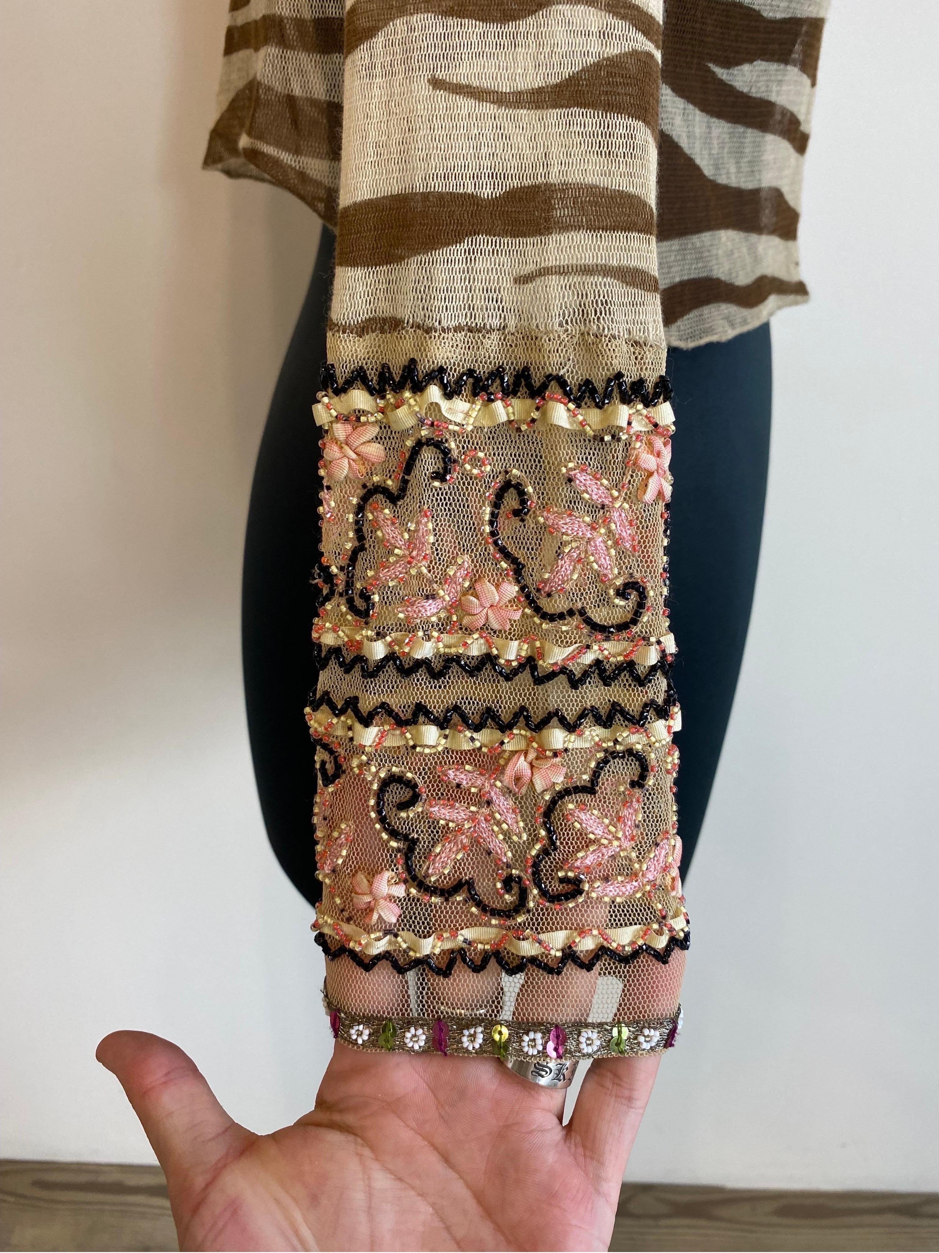 Mesh top animalier Blumarine Ss 2000 In Good Condition In Carnate, IT