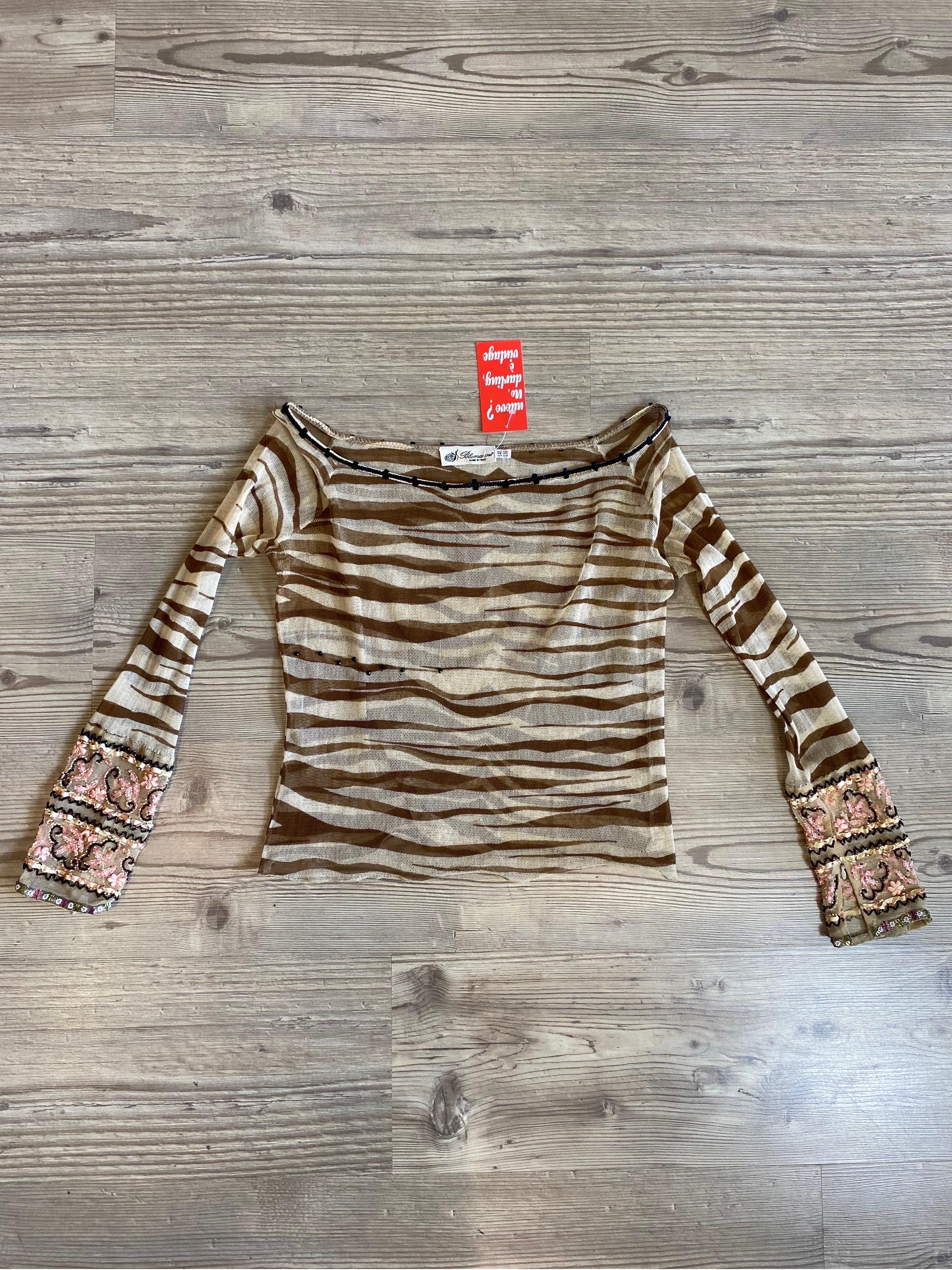 Mesh top animalier Blumarine Ss 2000 3