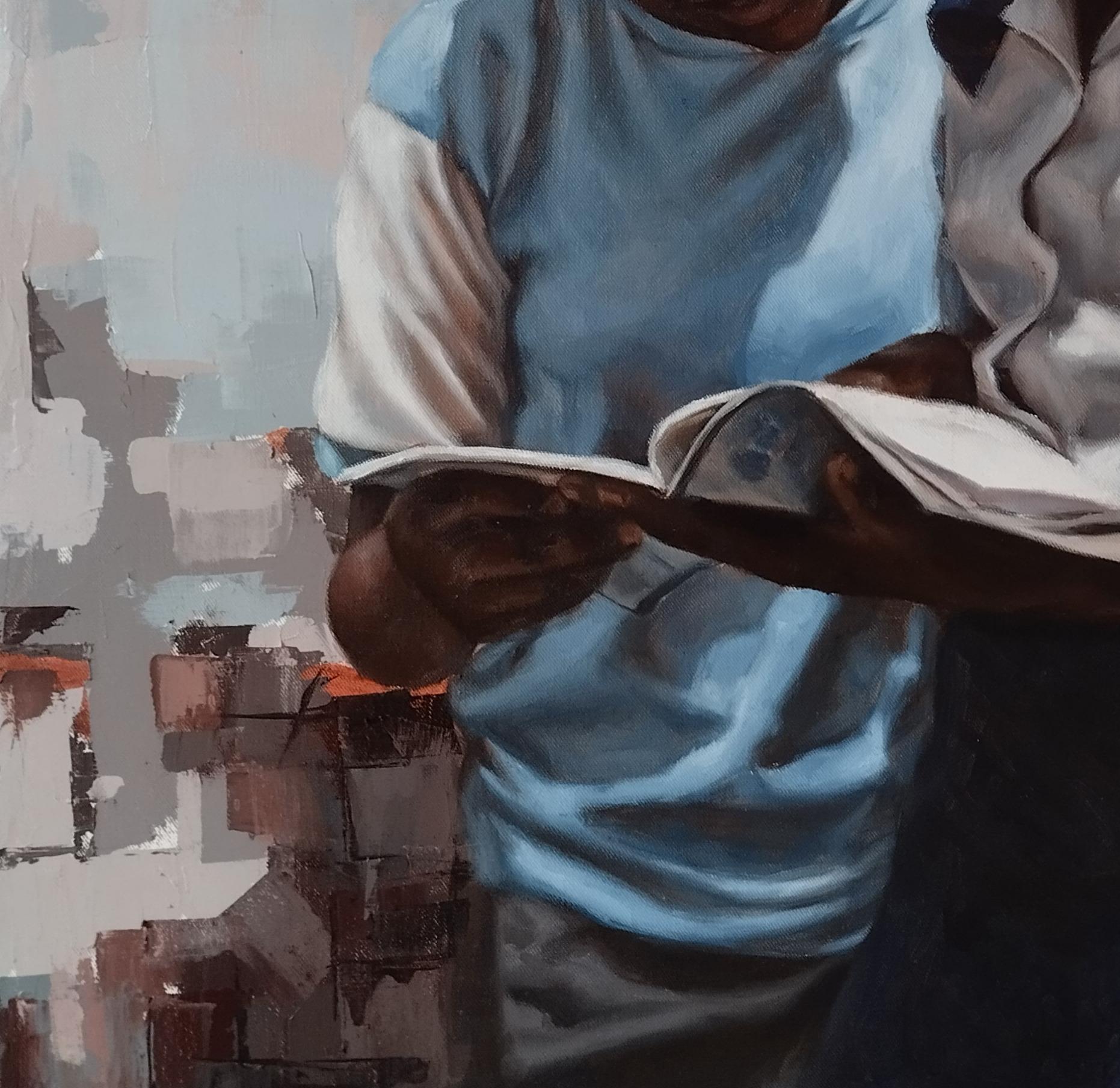 Procedimiento de envío
Se envía en un tubo bien protegido desde Nigeria
Esta obra es única, no es un grabado ni otro tipo de copia.
Acompañado de un Certificado de Autenticidad.

Sobre el artista
Meshach Charity (1997) es un artista visual