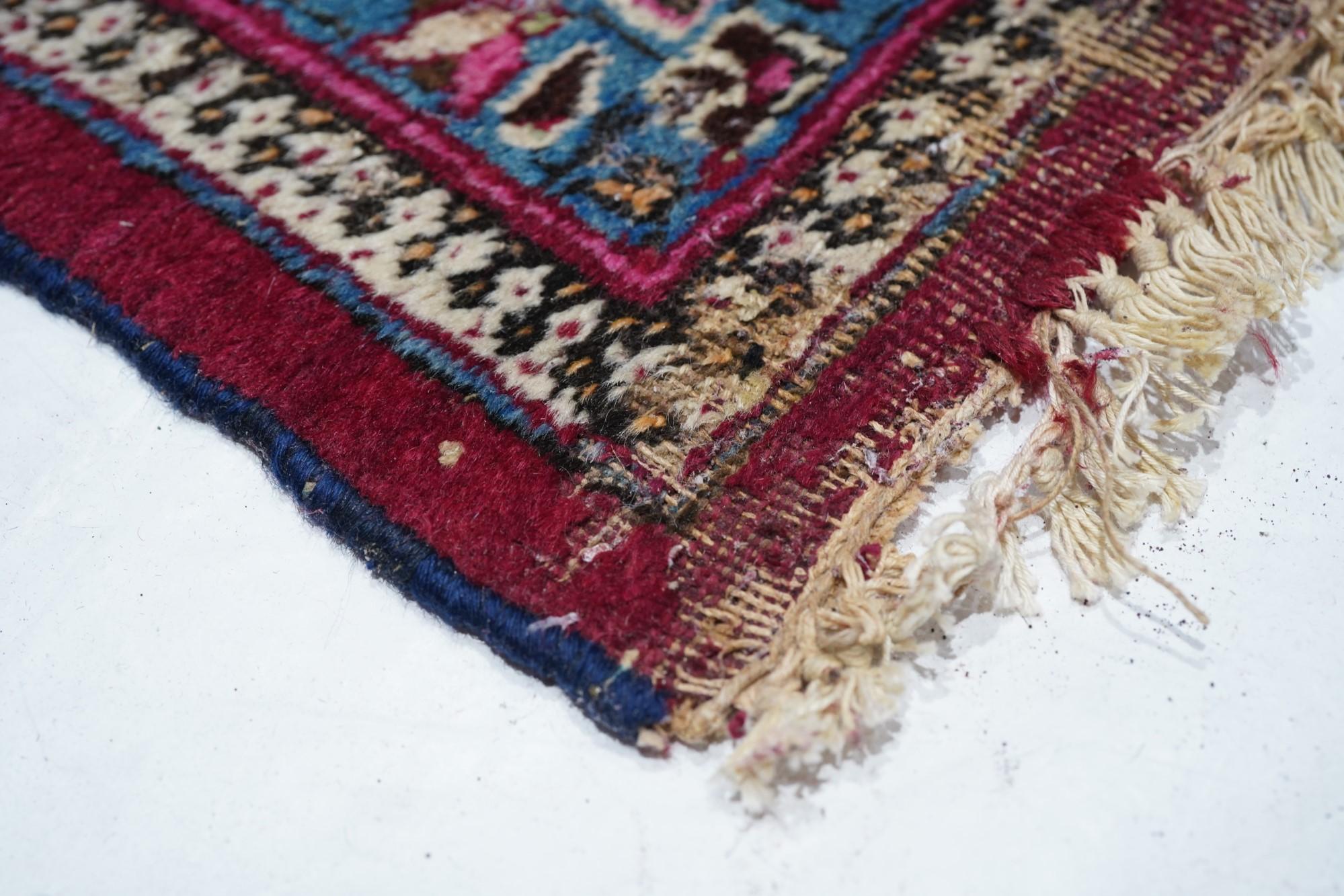 Persiano Tappeto Vintage Meshad 10'4'' x 13'10'' in vendita