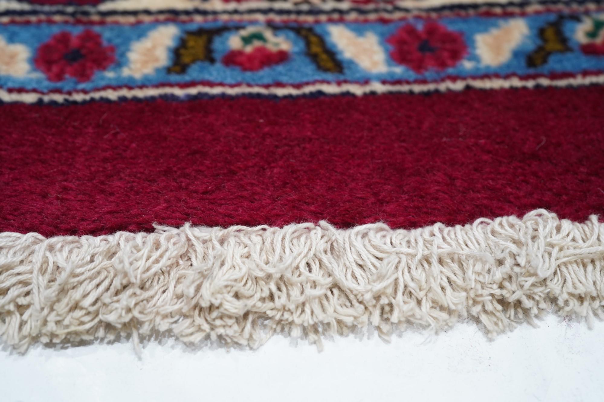 Persischer Mashad signierter Vintage-Teppich 9'5'' x 12'2'' (Ende des 20. Jahrhunderts) im Angebot