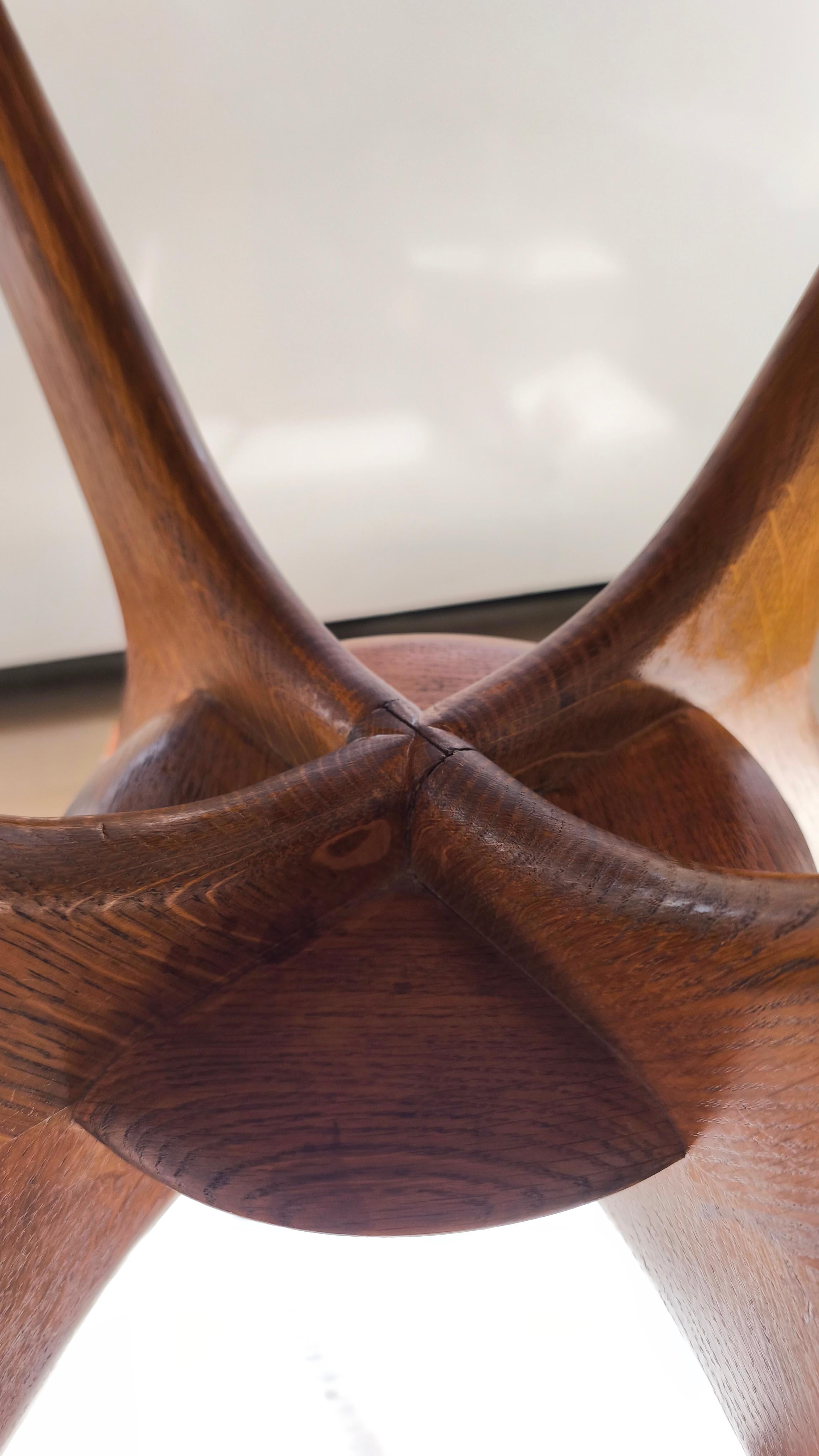 Table de salle à manger en chêne maillé attribuée à Ico Parisi, années 1960 en vente 7