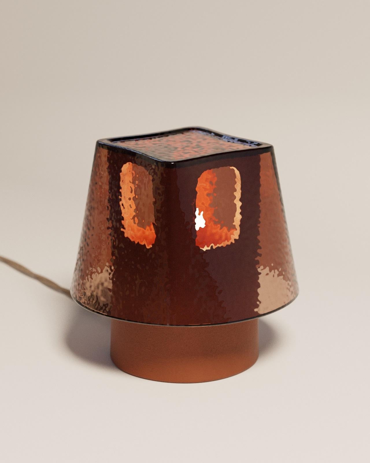 Spagnolo Lampada da tavolo in vetro e ceramica Mesia di Luis Gimeno in vendita