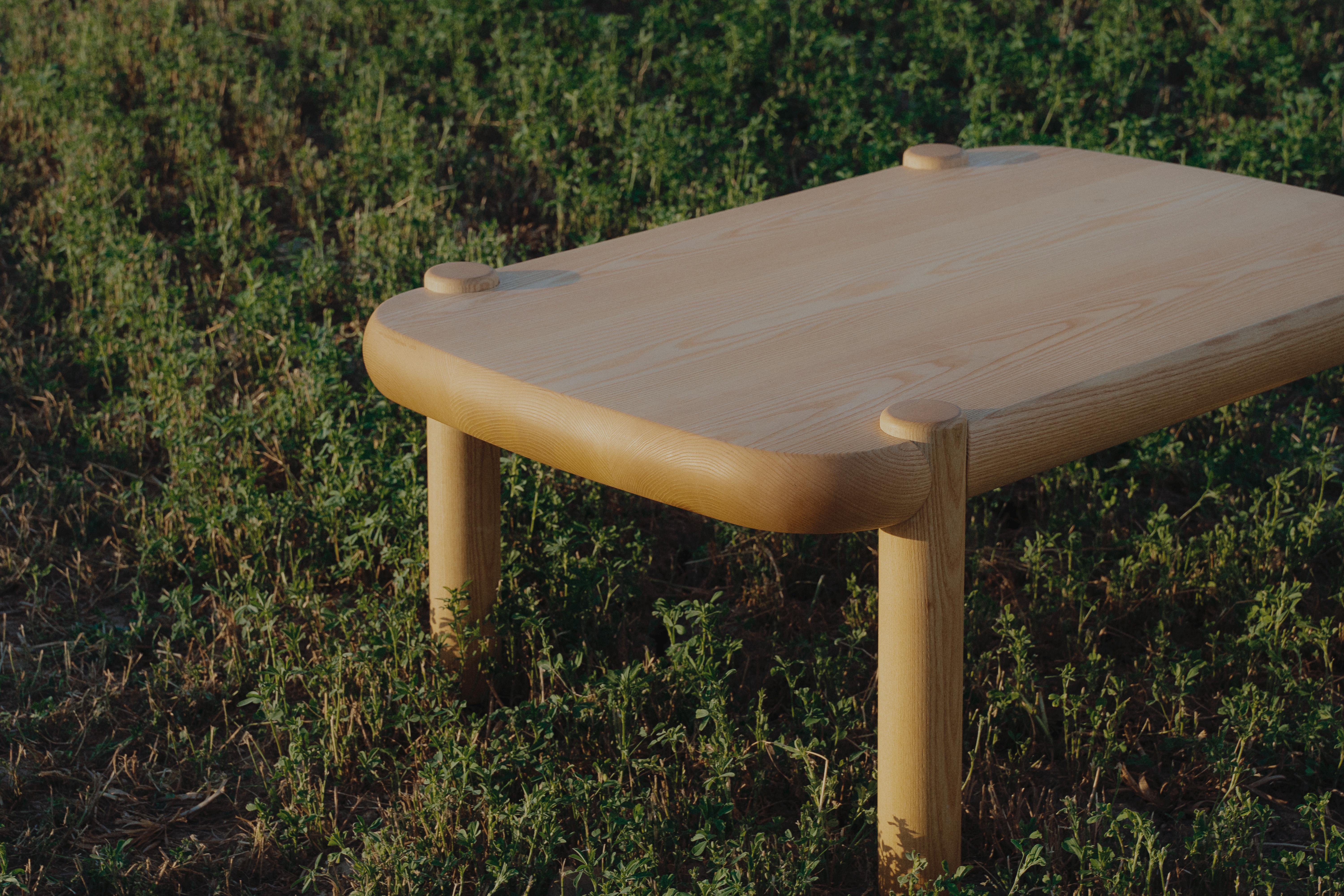 Spanish Mesitacafé American Ash Coffee Table by Marco Calhau For Sale