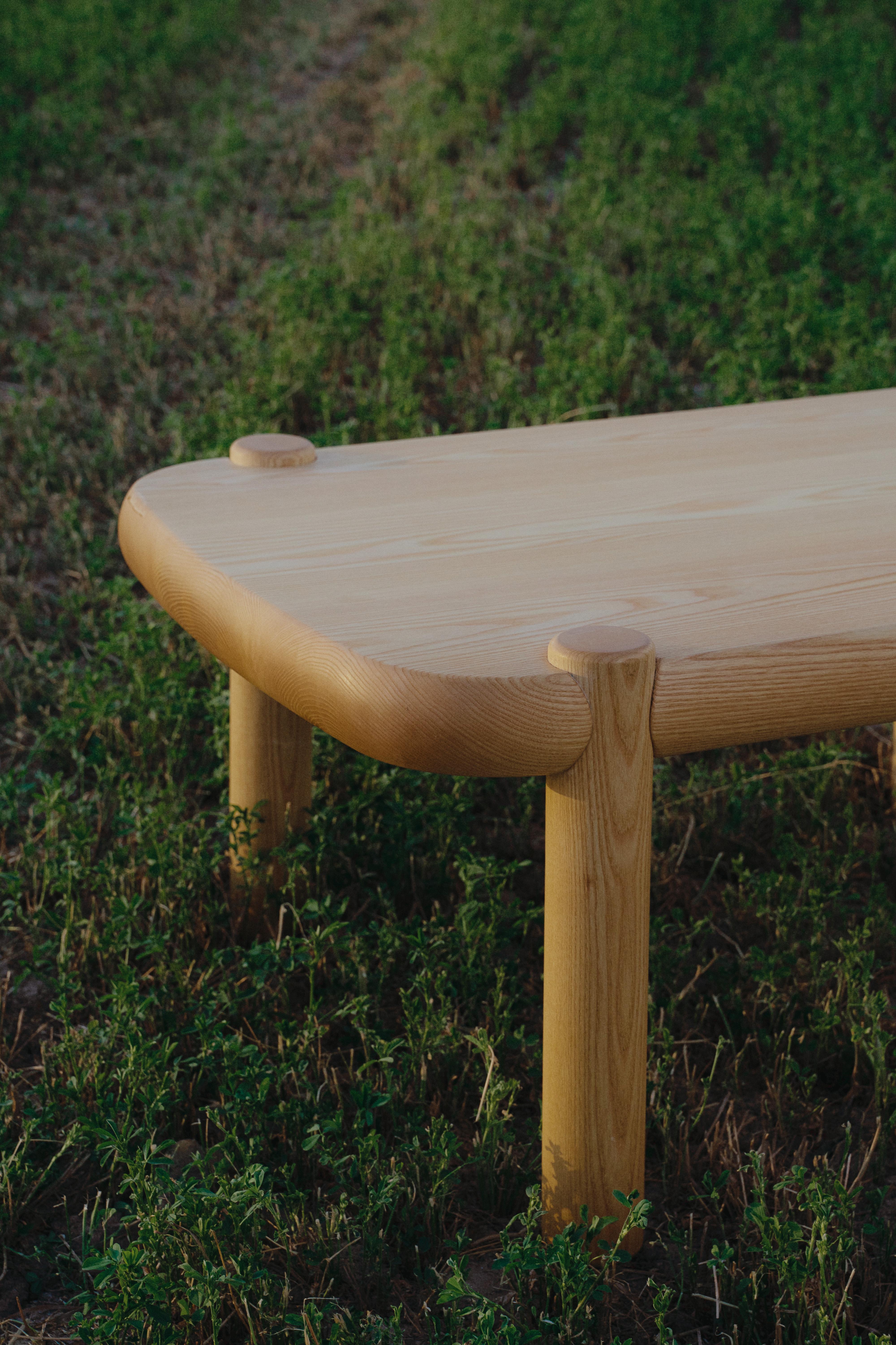 Contemporary Mesitacafé American Ash Coffee Table by Marco Calhau For Sale