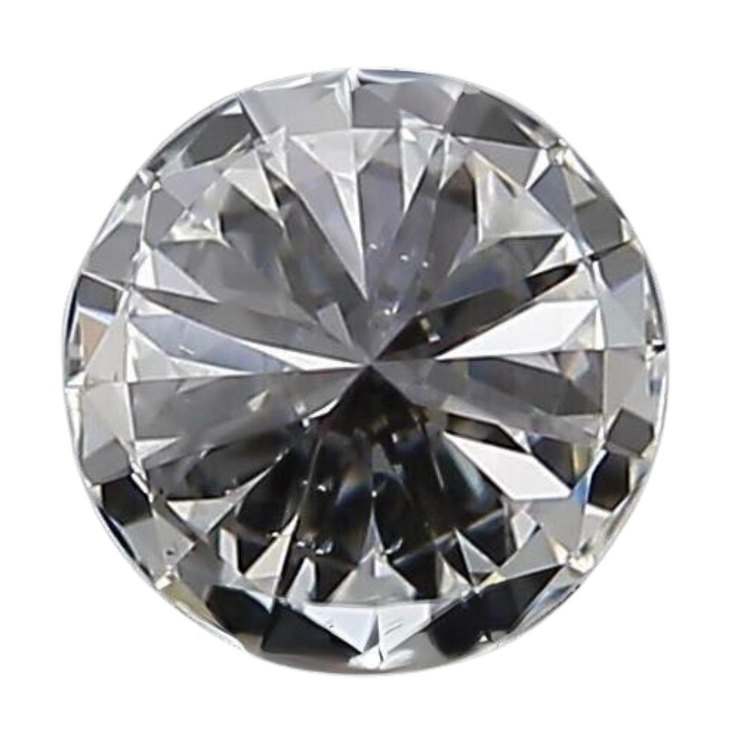 Magnifique diamant rond taille idéale de 0,41 carat, certifié GIA Pour femmes en vente