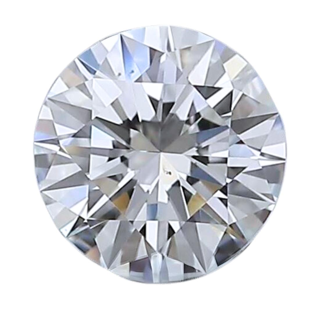 Magnifique diamant rond taille idéale de 0,41 carat, certifié GIA en vente 2