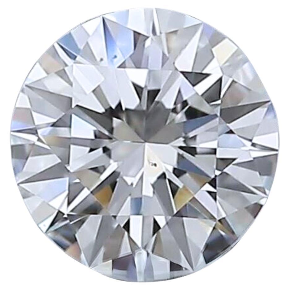 Magnifique diamant rond taille idéale de 0,41 carat, certifié GIA en vente