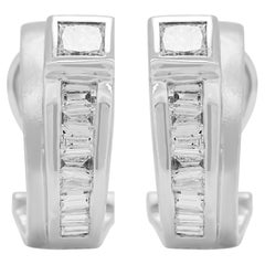 Mesmerizing 0.60ct Natural Diamond Earrings in 18k White Gold