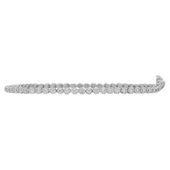 Bracelet tennis en or blanc 9 carats et diamants 0,94 carat
