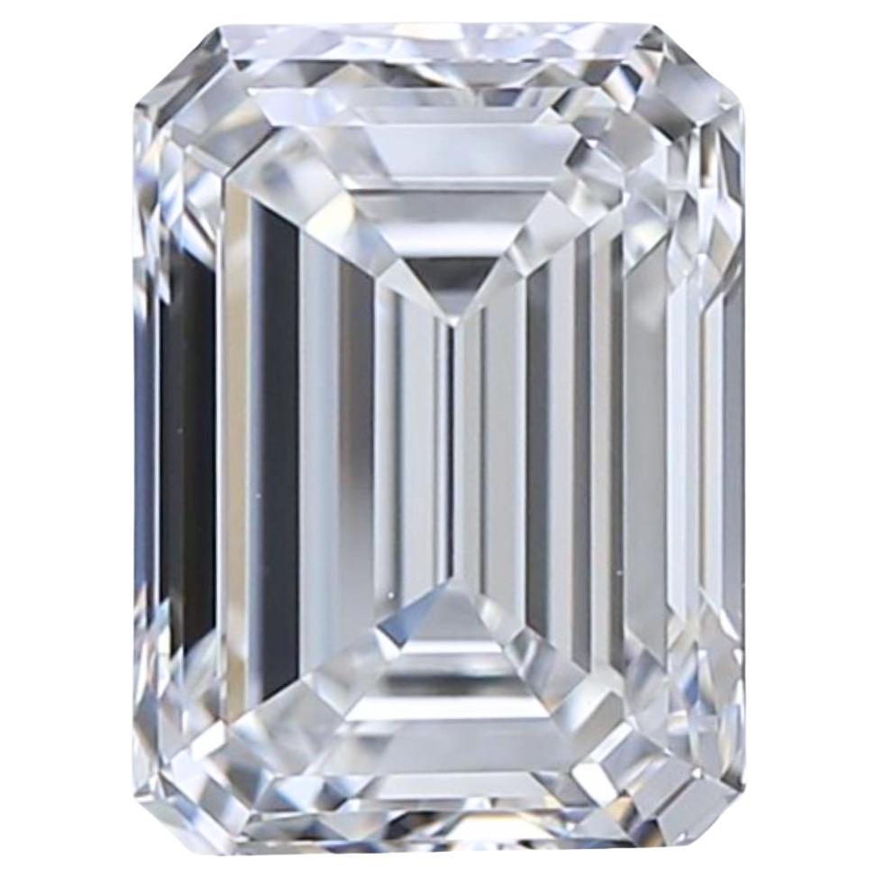 Magnifique diamant taille émeraude idéale de 1,00ct - certifié GIA