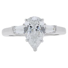 Mesmerizing 1.37ct Diamond Harry Winston Ring in Platinum