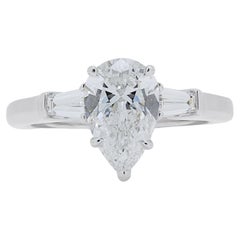 Mesmerizing 1.37ct Diamond Harry Winston Ring in Platinum 