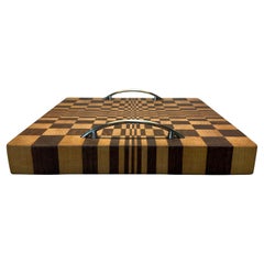 Mesmerizing 3-D Optical Illusion Walnut & Maple End-Grain Cutting Board