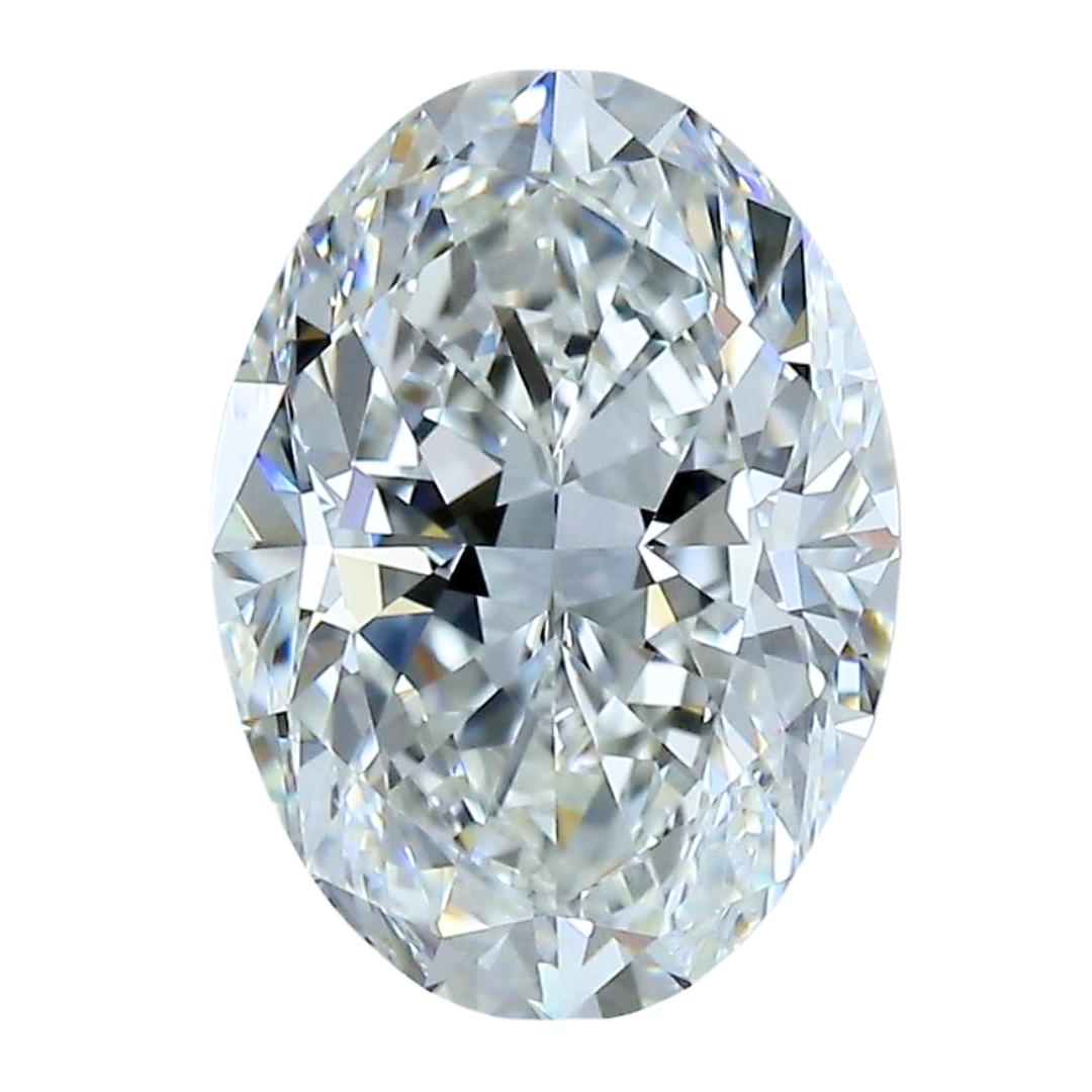 Mesmerizing 3.01ct Ideal Cut Oval-Shaped Diamond - GIA Certified For Sale 2