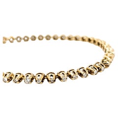 Mesmerizing Diamond Radiance Bracelet in 14k Yellow Gold
