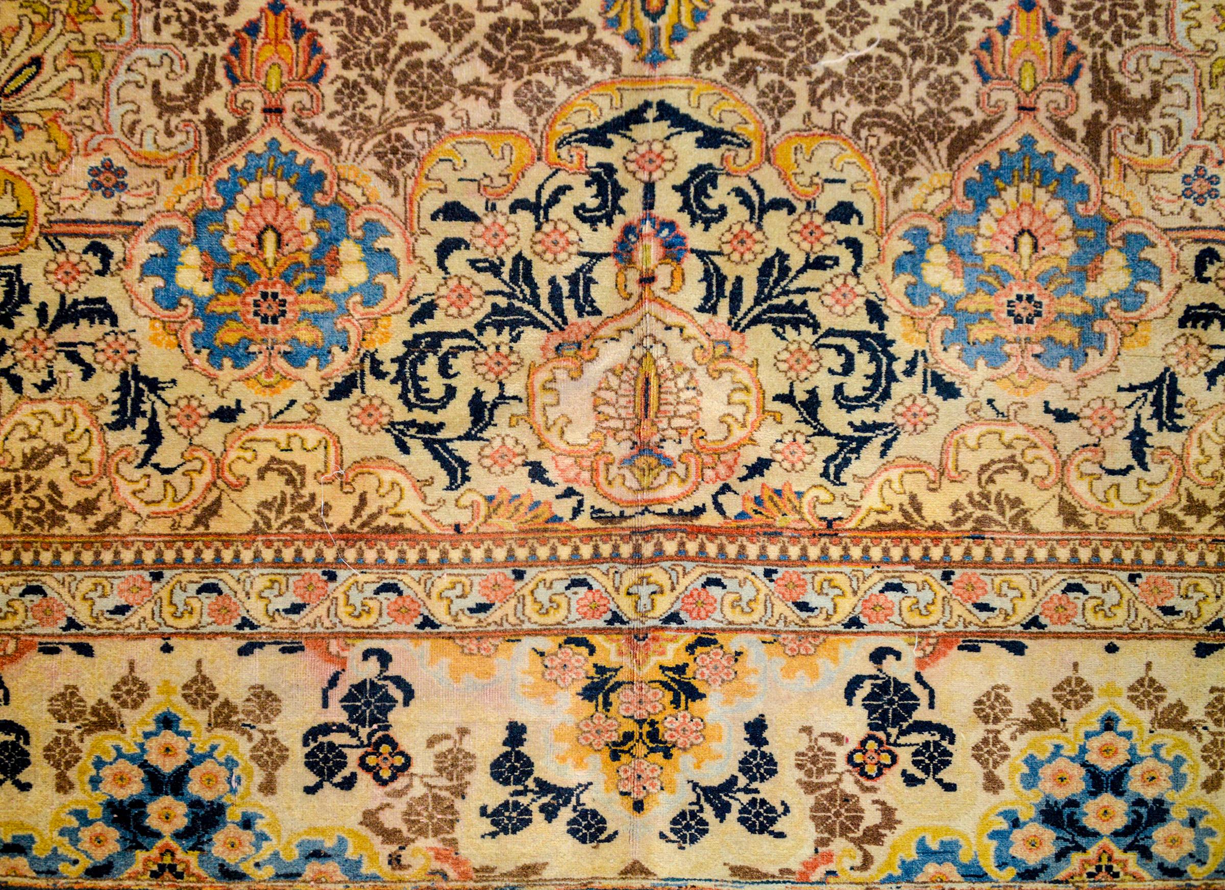 Wool Mesmerizing Early 20th Century Tabriz Rug For Sale