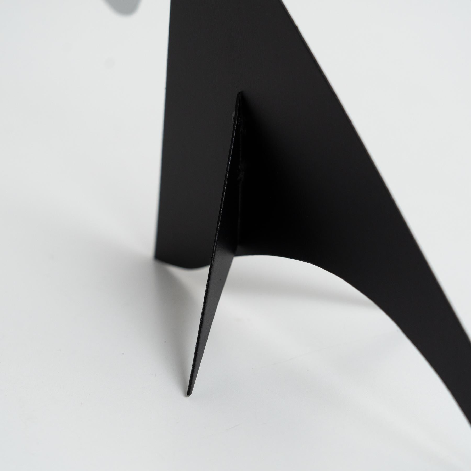 Mesmerizing Kinetics: Iron Sculpture - Painted Motion and Color 4