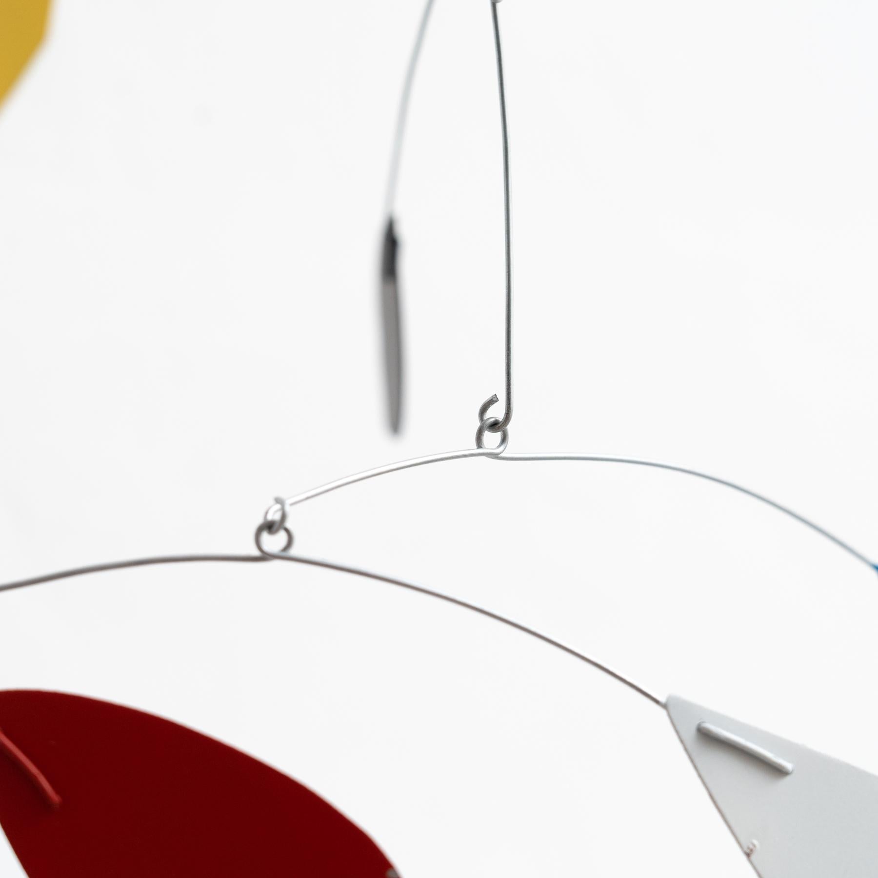 Mesmerizing Kinetics: Iron Sculpture - Painted Motion and Color 7