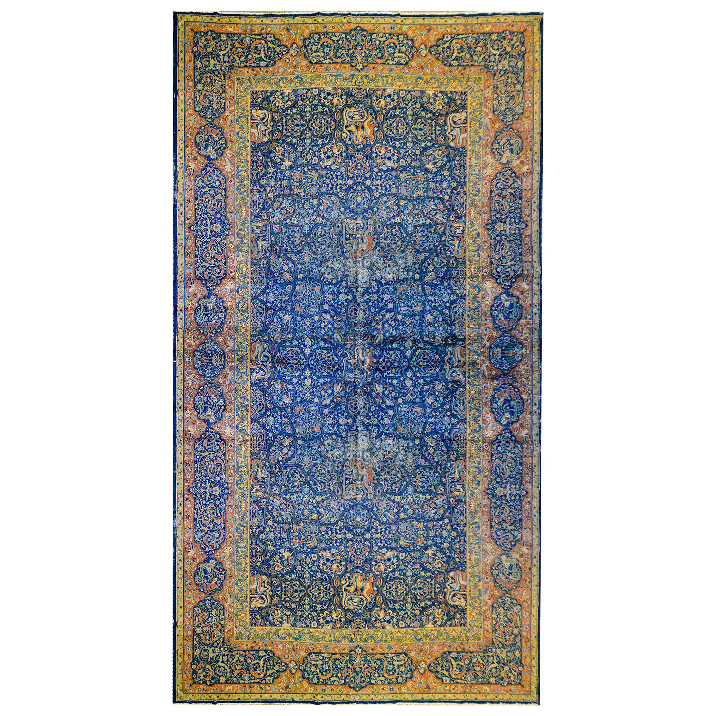 Magnifique tapis Agra de la fin du XIXe siècle en vente
