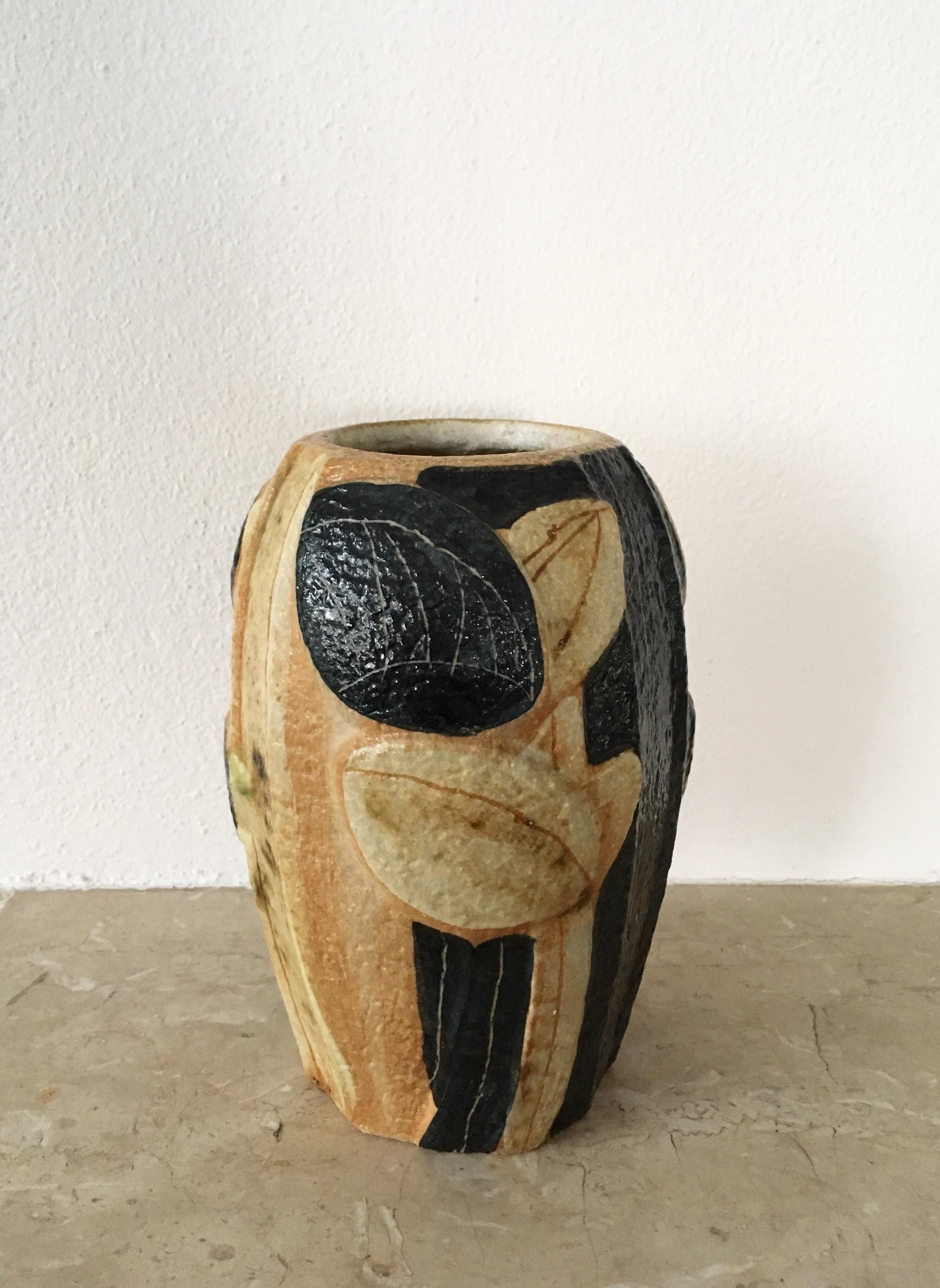 Danish Mesmerizing Scandinavian Vase by Noomi Backhausen for Soholm Pottery, 1980s