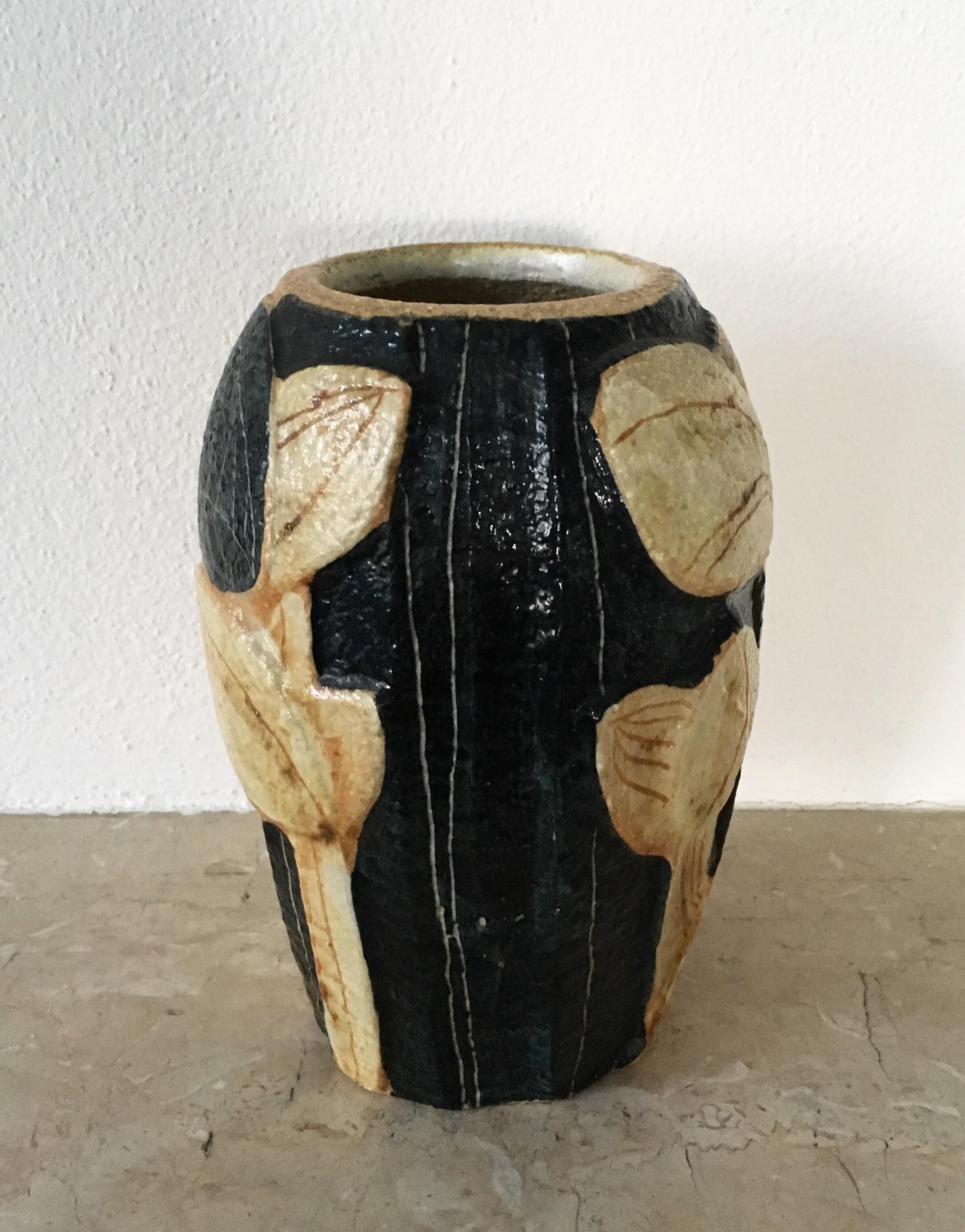 Mesmerizing Scandinavian Vase by Noomi Backhausen for Soholm Pottery, 1980s In Good Condition In Schagen, NL