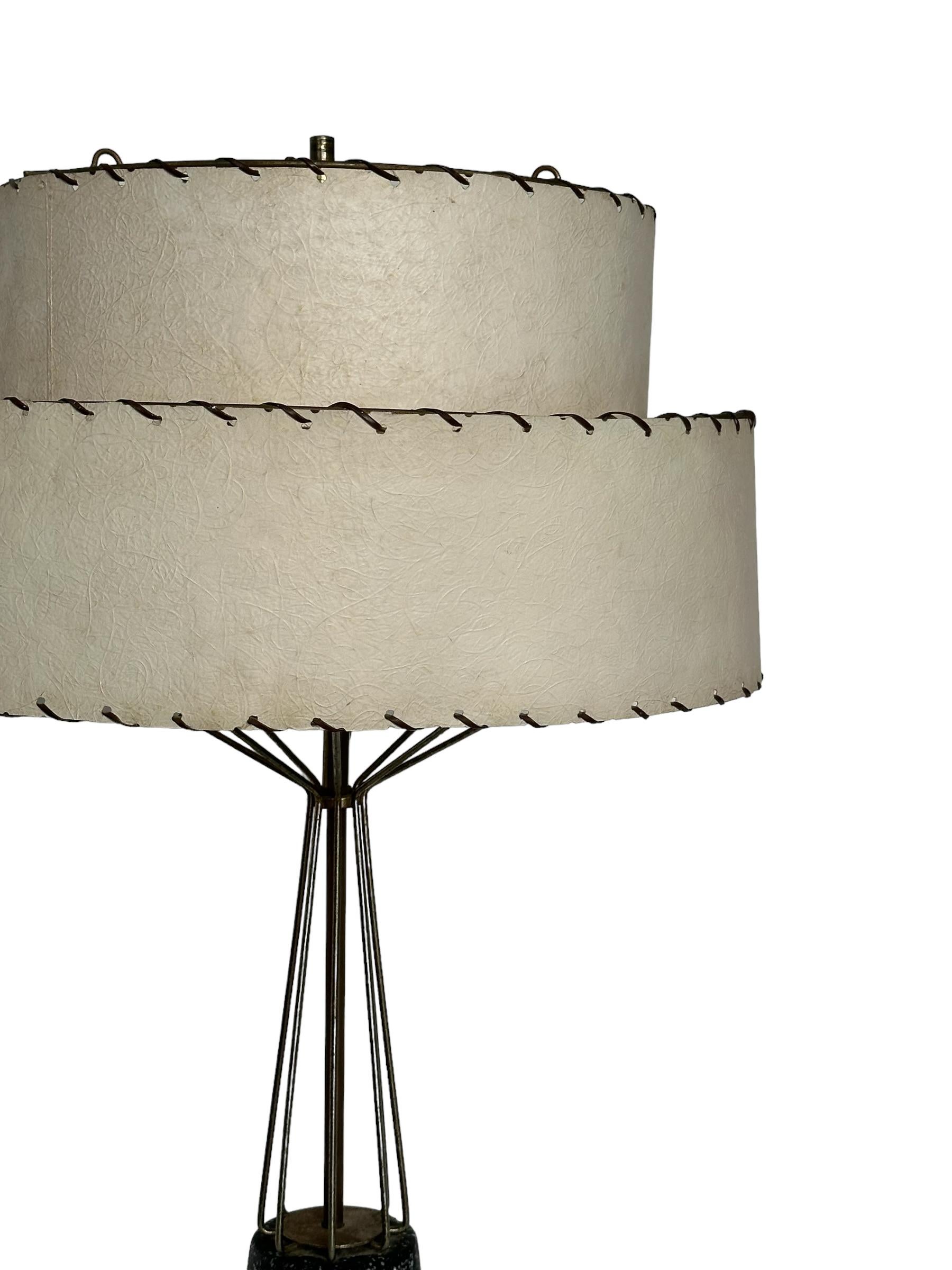 Mesmerizing Unique Mid-Century Modern Tall Table Lamp For Sale 7
