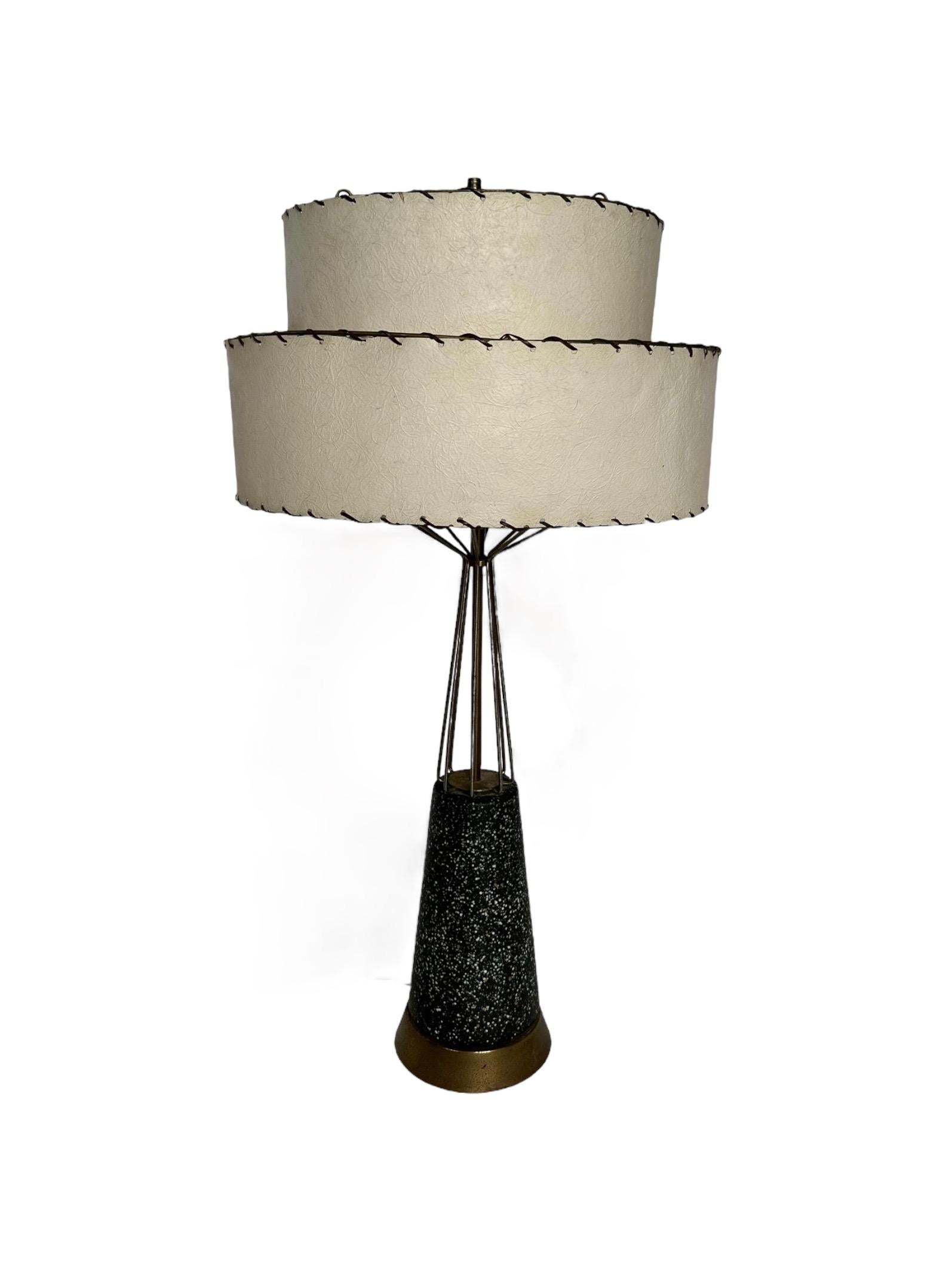 20th Century Mesmerizing Unique Mid-Century Modern Tall Table Lamp For Sale