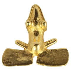 Mesoamerican Gold Frog Pendant