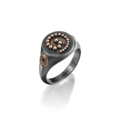 Mesopotamian Inspired Ram Horn Ring by Dilara Ensari