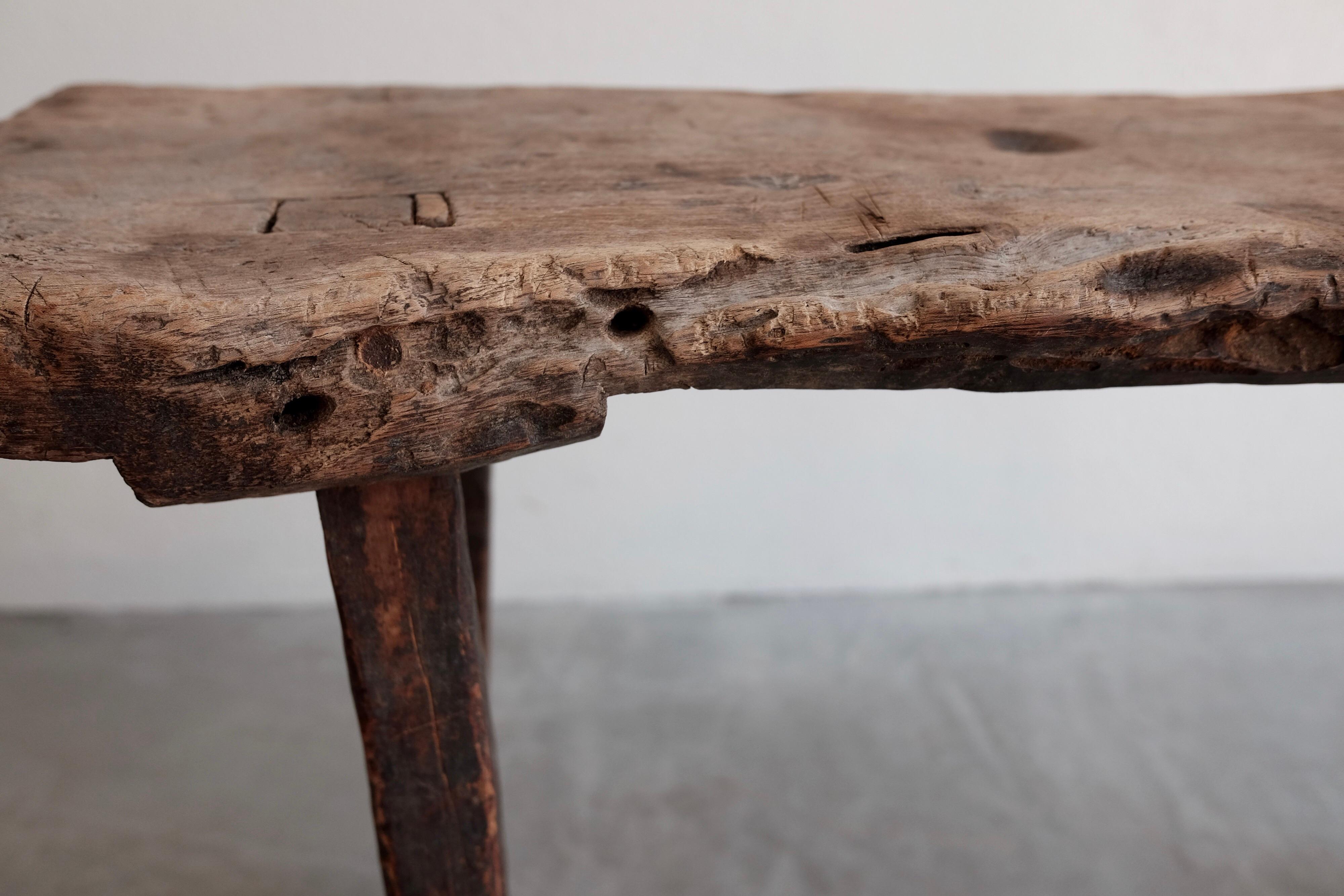 Mid-20th Century Mesquite Bench from Mexico