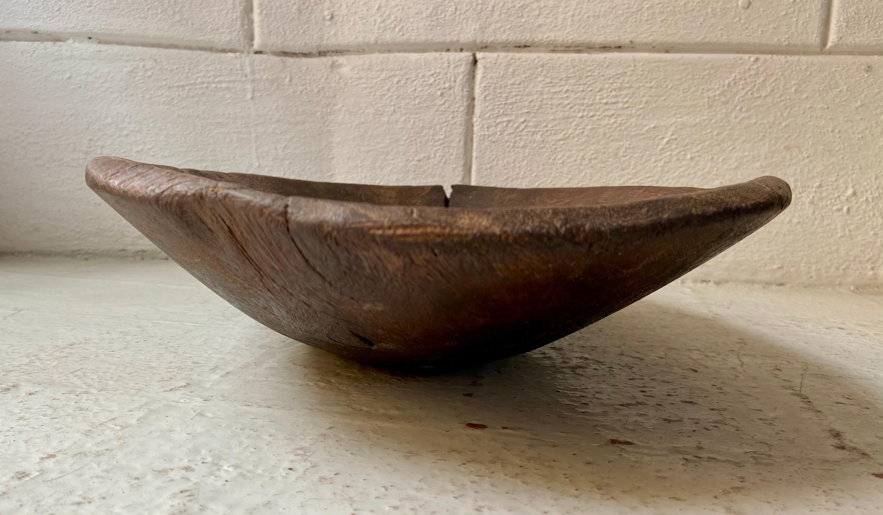 Mesquite Bowl from Mexico, Circa 1930's 2